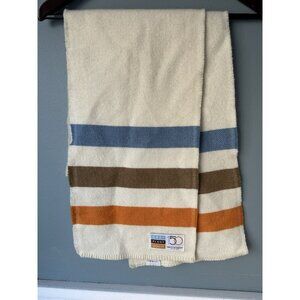 Faribault Woolen Mill Scarf 72x11 Striped Revival Wool USA Dapper Classic Men